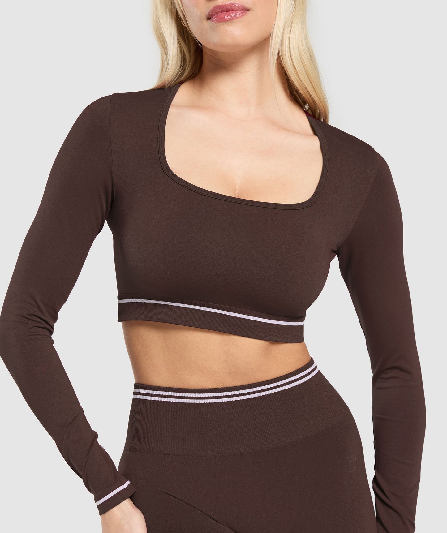 Contrast Seamless Crop Top - US 2339