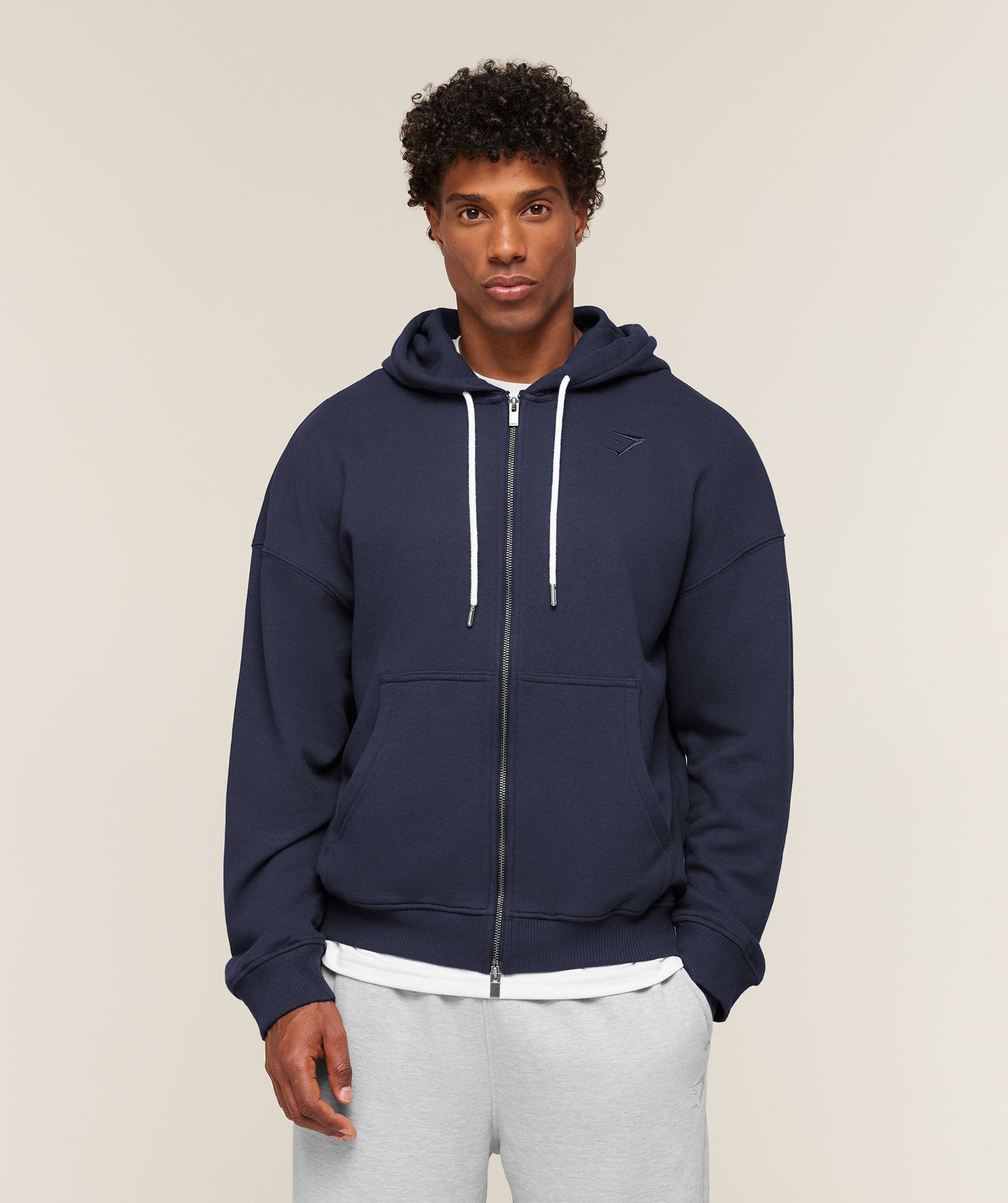 Campus Crest Zip Through Hoodie - US 2512