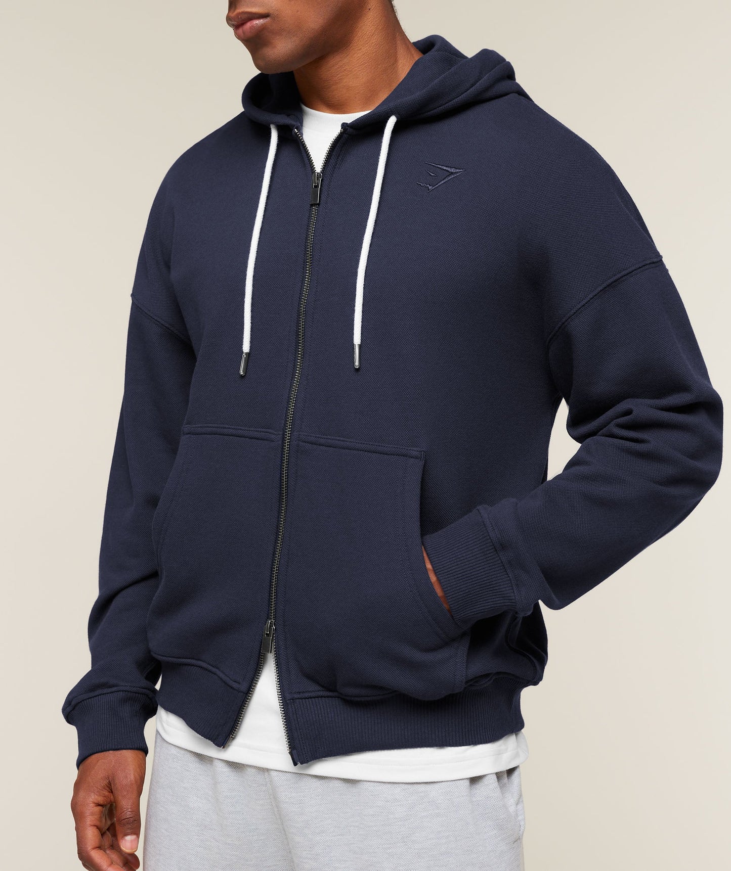 Campus Crest Zip Through Hoodie - US 2512