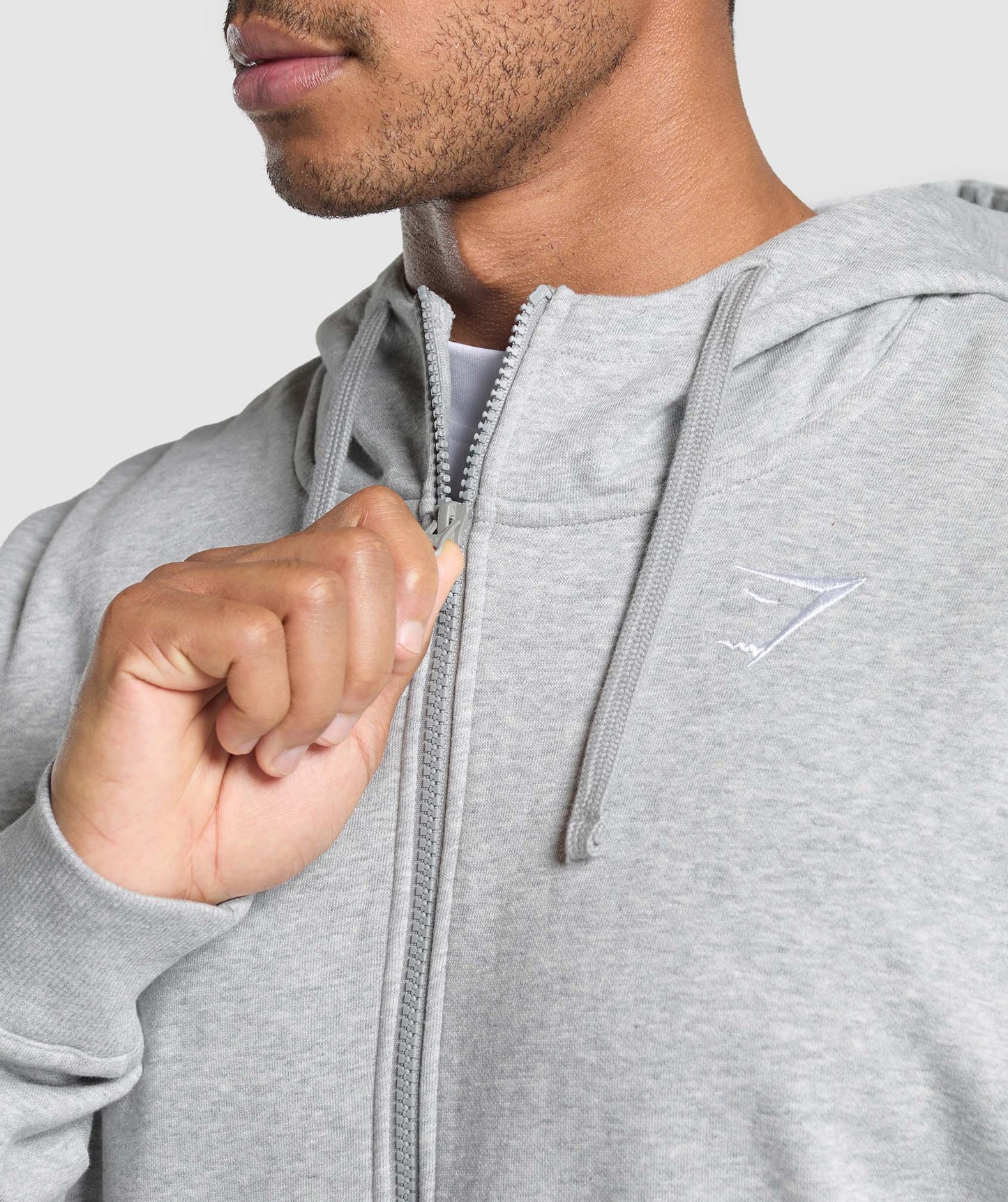 Crest Oversized Zip Up Hoodie - US 4474