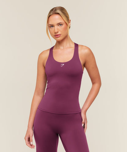 Everyday Racer Back Tank with Shelf - US 6082