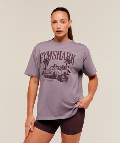 Pick Up Truck Graphic Short Sleeve T-Shirt - US 2424