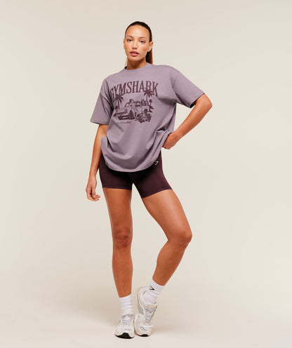 Pick Up Truck Graphic Short Sleeve T-Shirt - US 2424