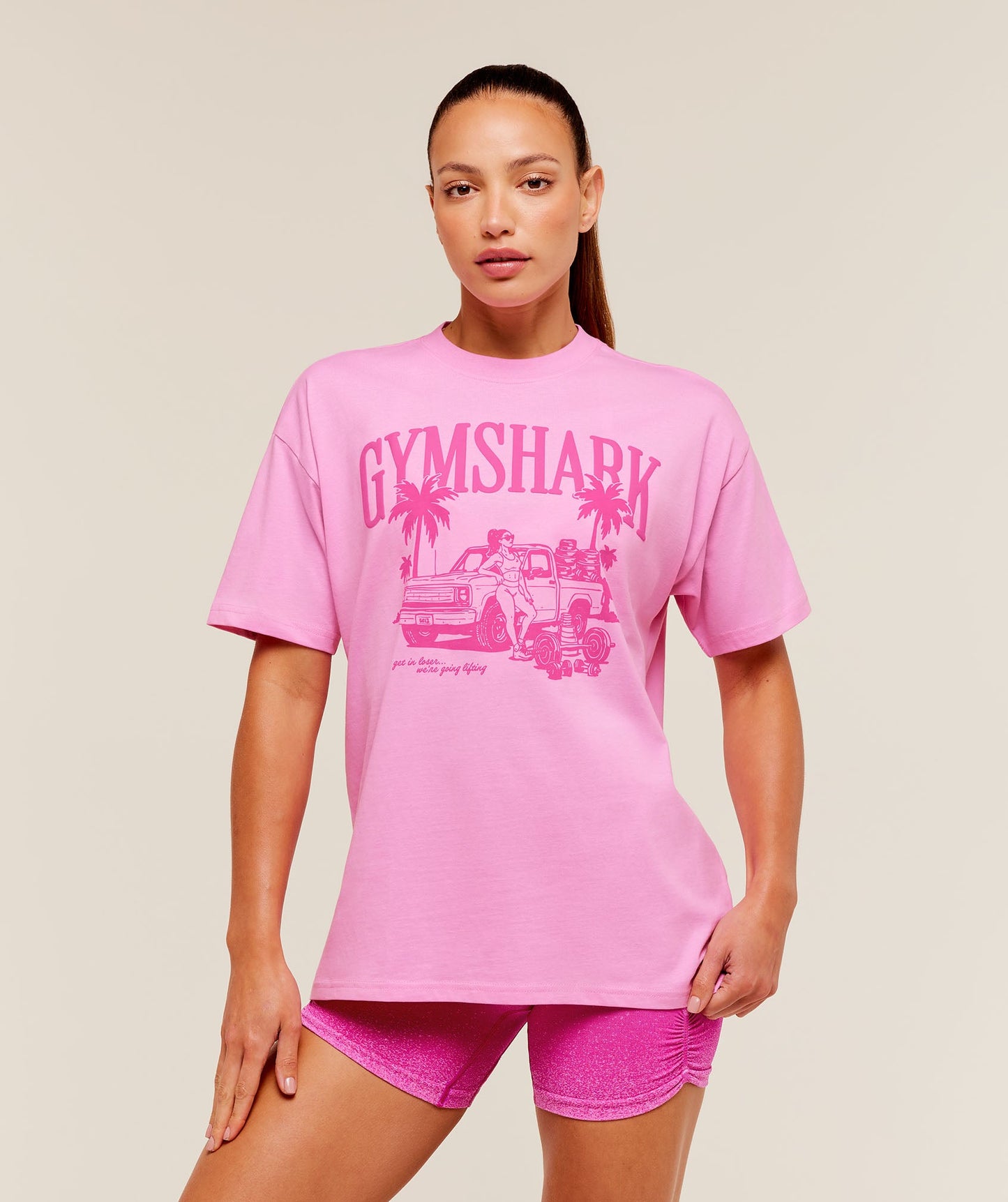 Pick Up Truck Graphic Short Sleeve T-Shirt - US 2424