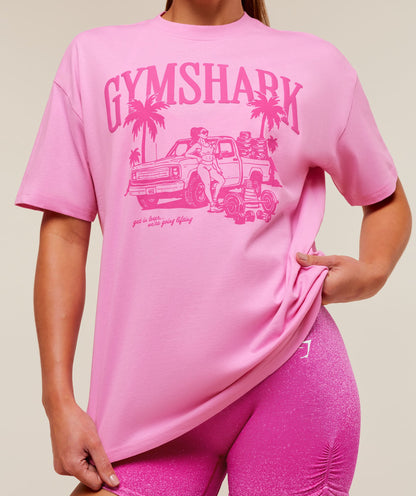 Pick Up Truck Graphic Short Sleeve T-Shirt - US 3327