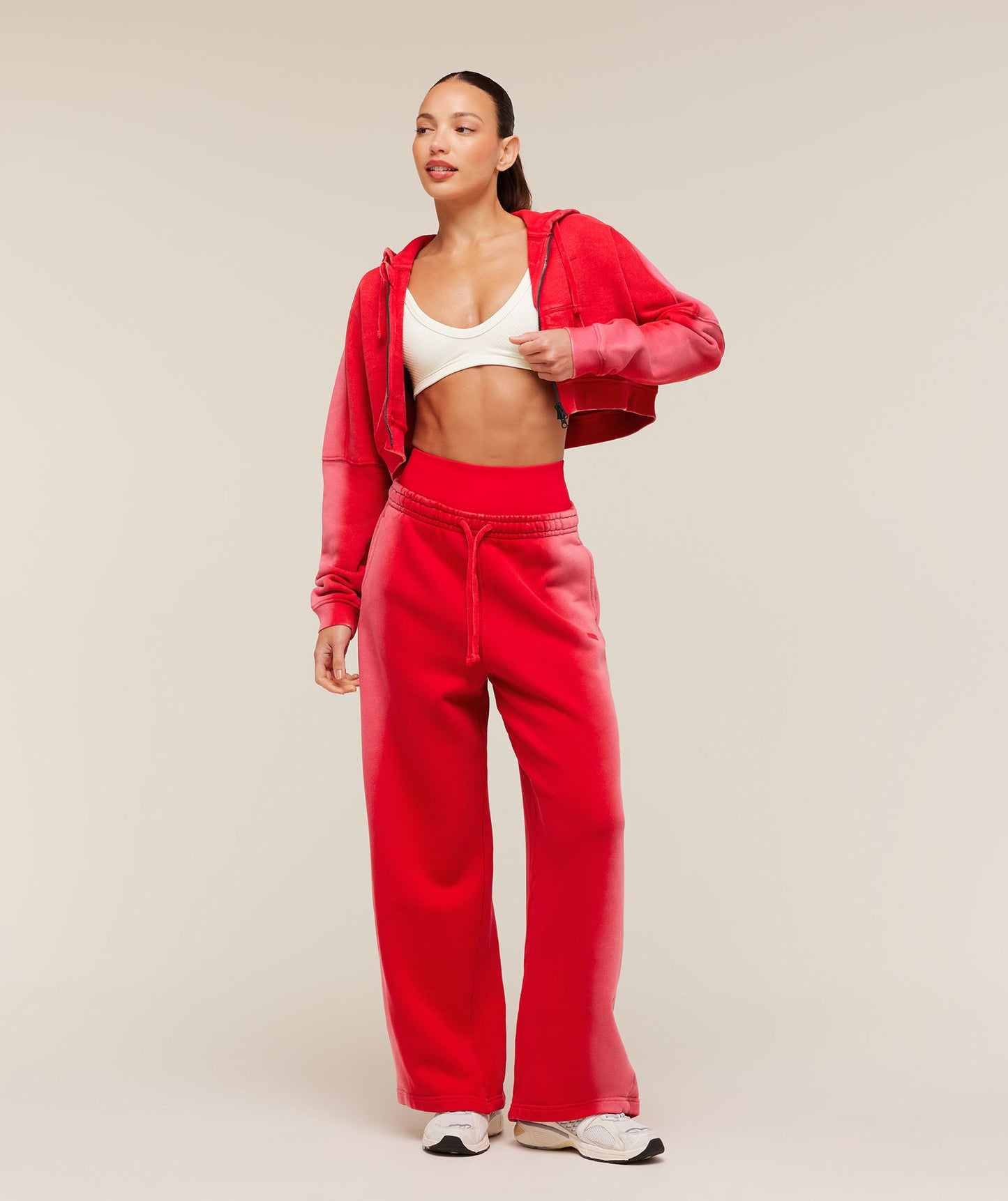 Pump Washed Zip Through Hoodie - US 5715