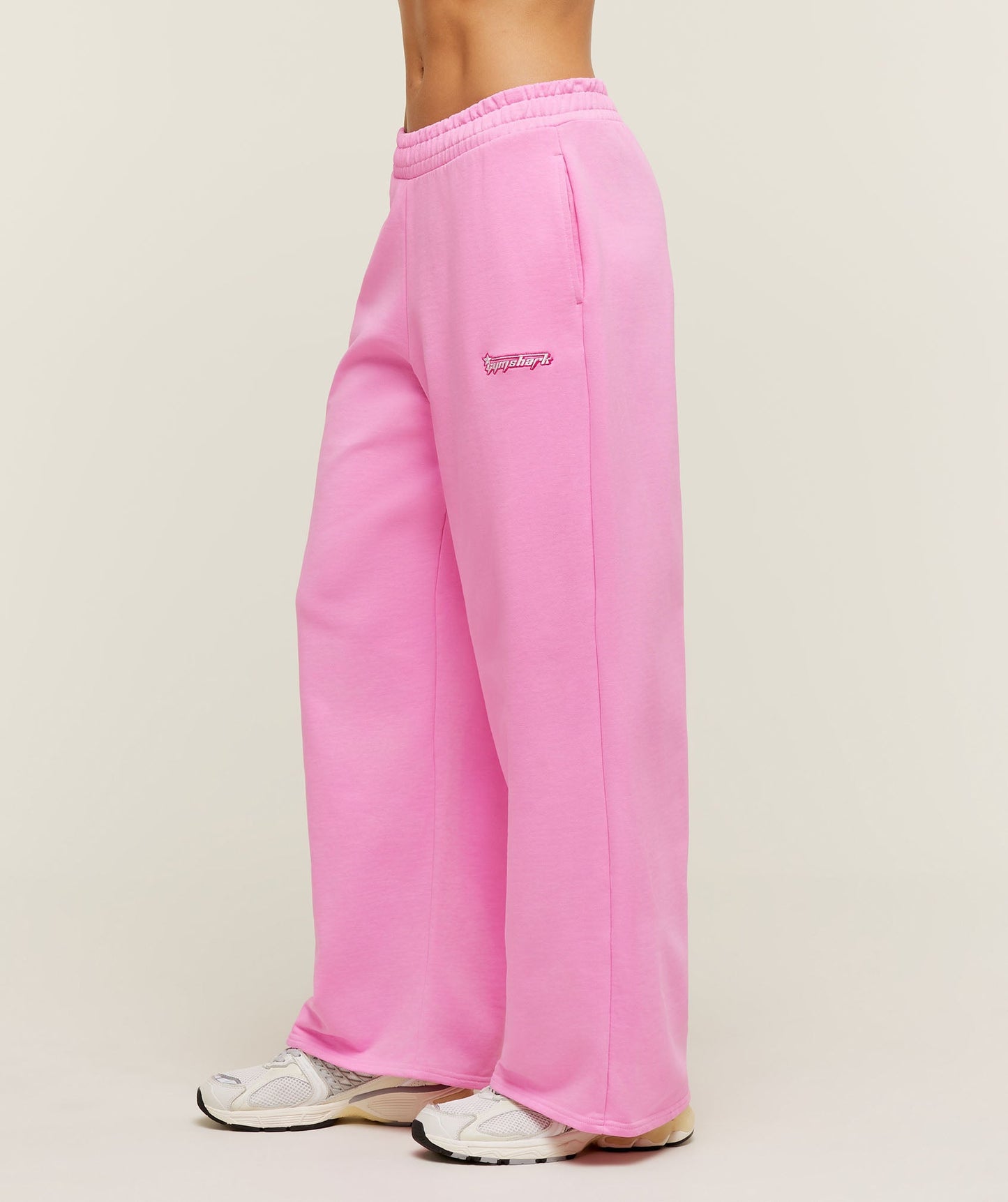 Script Embroidery Wide Leg Pants - US 8819