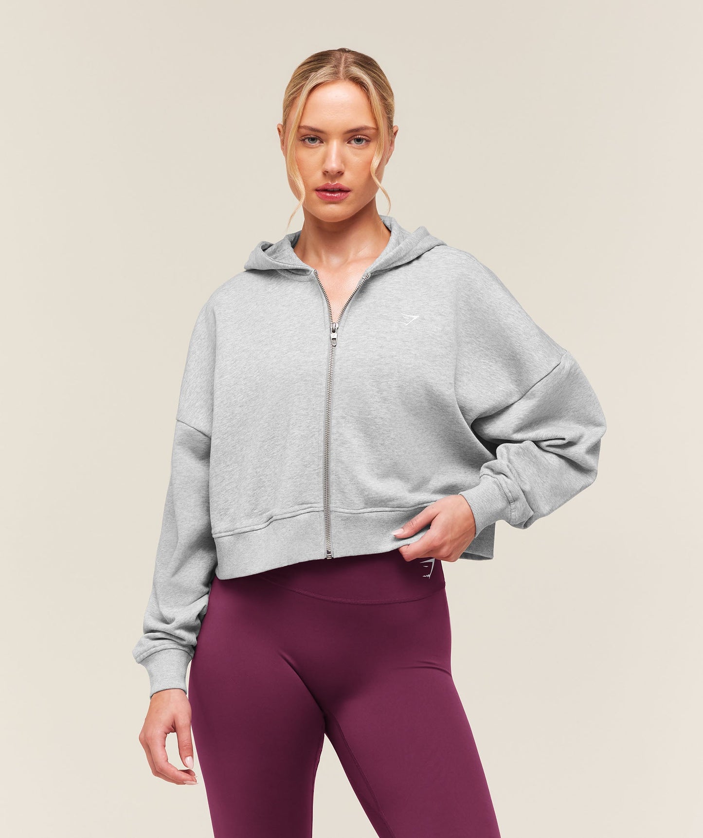 Training Oversized Boxy Zip Through Hoodie - US 2465