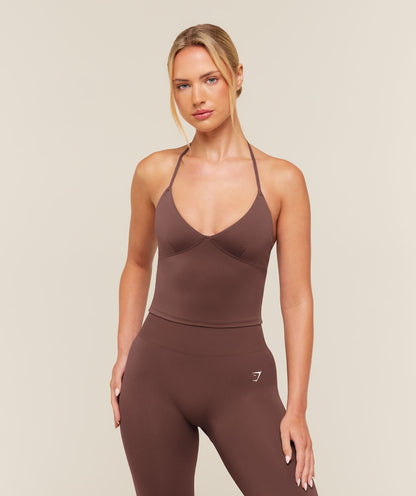 Training Scoop Back Halterneck - US 9588