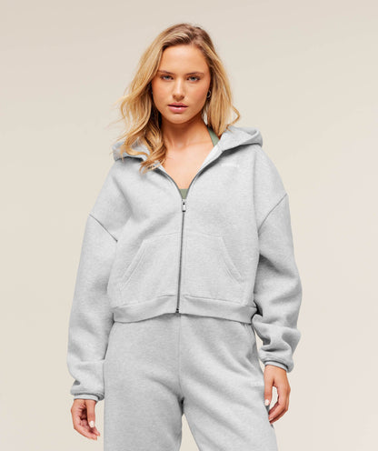 Cosy Luxe Zip Through Hoodie - US 4281