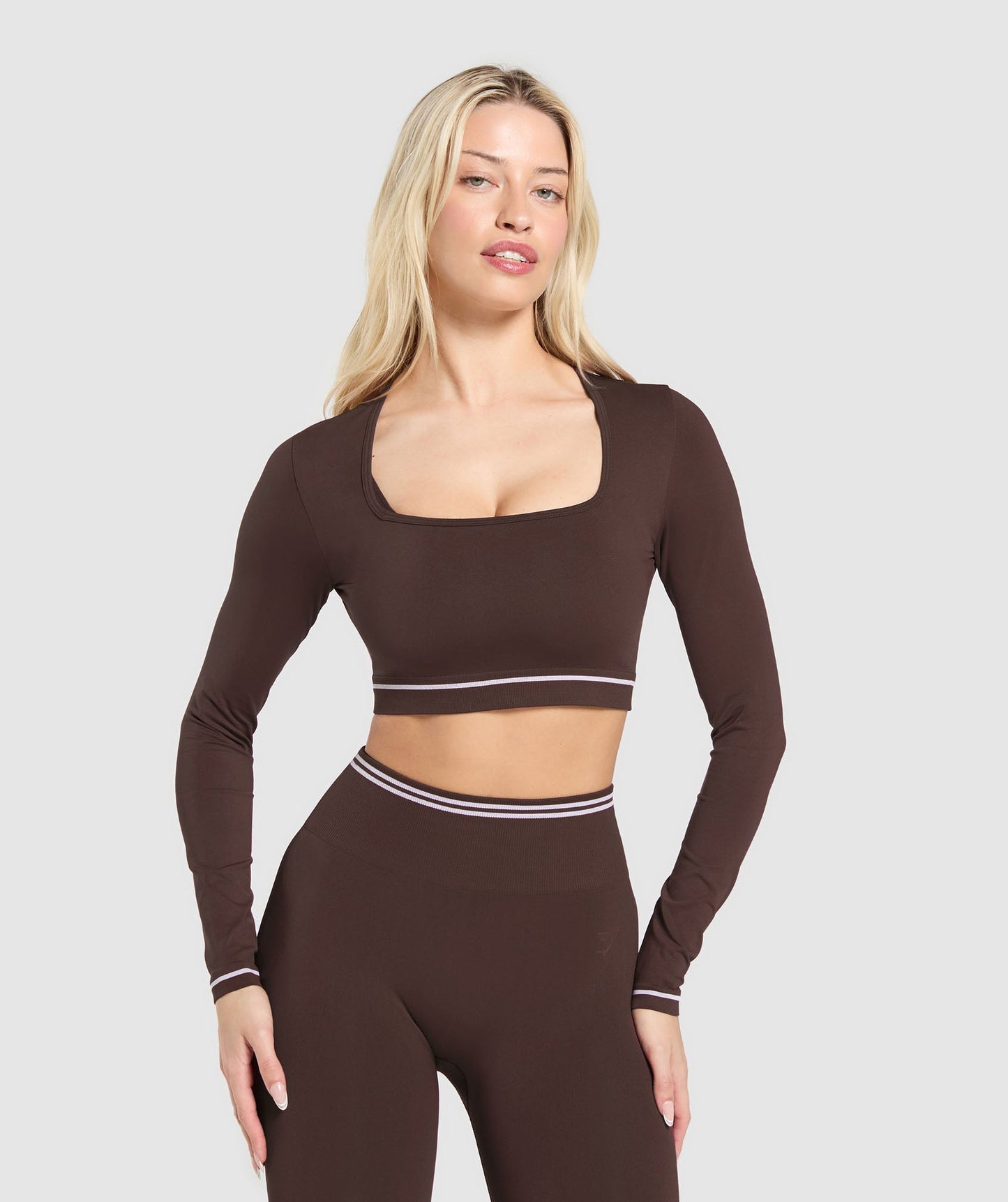 Contrast Seamless Crop Top - US 2339