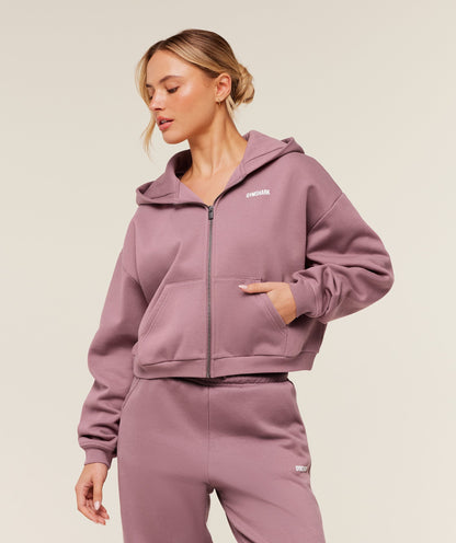 Cosy Luxe Zip Through Hoodie - US 4281
