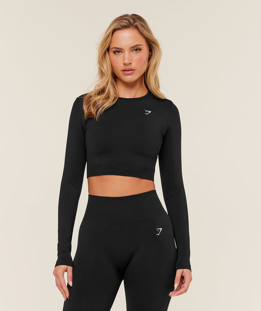 Everyday Seamless Long Sleeve Crop Top - US 1354
