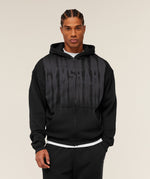 Fade Graphic Zip Through Hoodie - US 2536