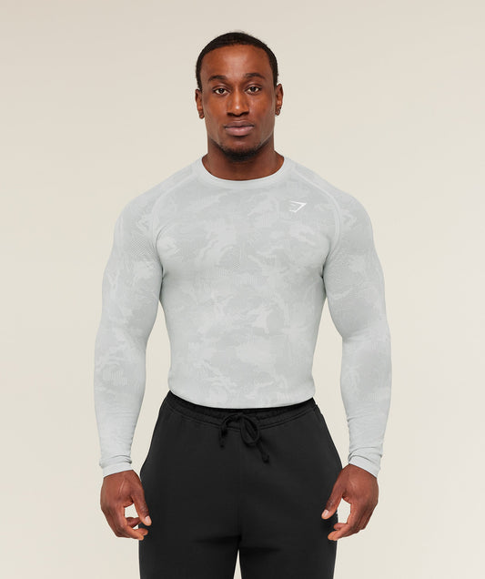 Geo Seamless Long Sleeve T-Shirt - US 0894