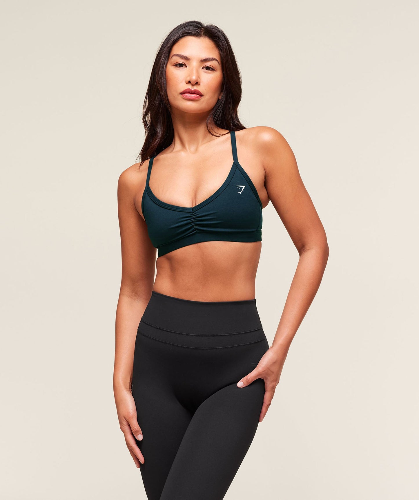 Ruched Strappy Sports Bra - US 3182