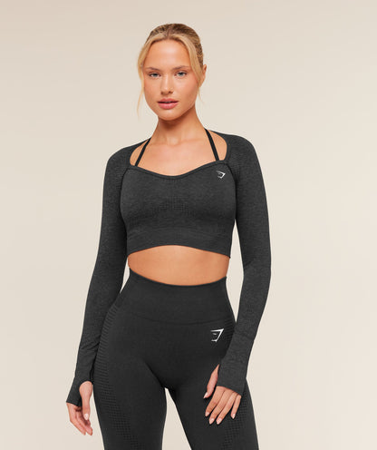 Vital Sweetheart Neck Crop Top - US 8736