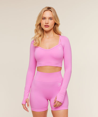Vital Sweetheart Neck Crop Top - US 5036